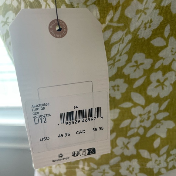 Women’s Billabong Flirt On Floral Print Crop Top NWT - Picture 4 of 5